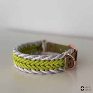 obroża z paracordu - freshness; paracord; obroża pleciona; dignis design; akcesoria dla psów