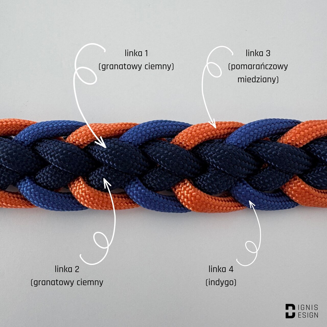 Smycz z paracordu - Eclipse - obrazek 2